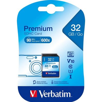 Verbatim SDHC-Card 32GB Class 10 Verbatim 43963