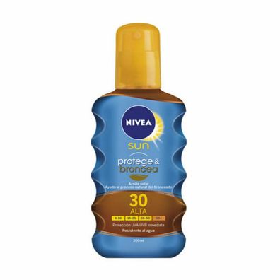 Nivea Sun Schutz And Bräune Sonnenöl Spray Spf30 200ml