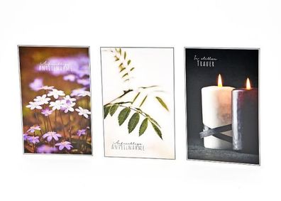 Trauerkarte - 100 Stück - 3 Motive