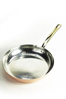 CopperGarden®" Kupferpfanne ø24 cm | Mit Messingstiel | verzinnt