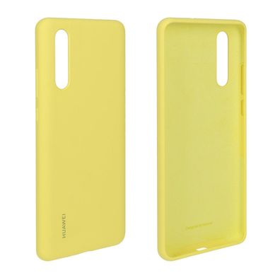 Huawei P30 Silikon Cover Case gelb