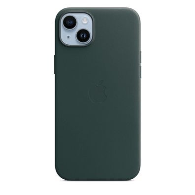 Apple Leder Case mit MagSafe für iPhone 14 Plus Waldgrün