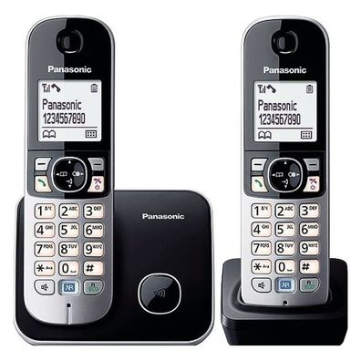 Panasonic KX-TG6812GB Telefon DECT-Telefon Anrufer-Identifikation Schwarz