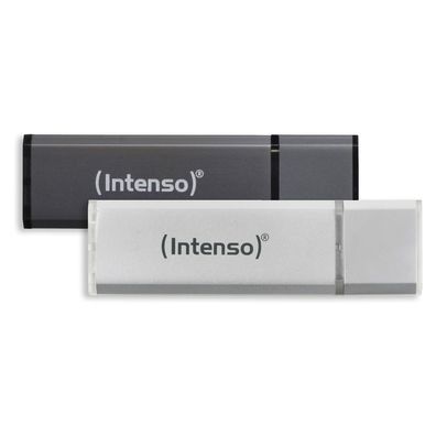Intenso AluLine USB Drive 32GB Doppelpack 2x32GB - 32 GB USB-Stick USB Typ-A 2.0