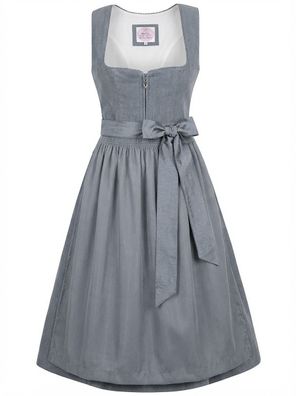 Dirndl Lichtenfels 65cm Länge taubenblau