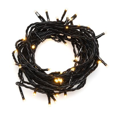 Konstsmide LED Solar Lichterkette mit 200 Lichtern in Bernstein