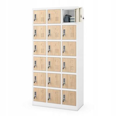 Umkleideschrank Fächerschrank Schließfachschrank 185 cm x 90 cm x 40 cm