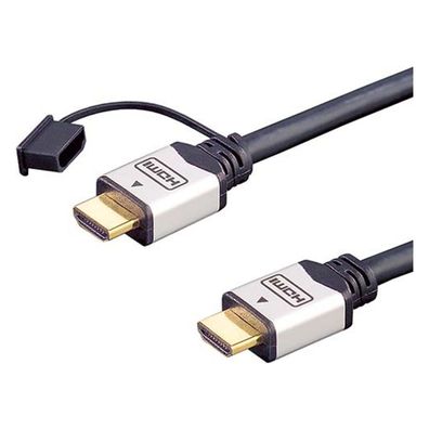e+p Elektrik HDMI 401/1 HDMI High-Speed-Kabel (1m) Schwarz