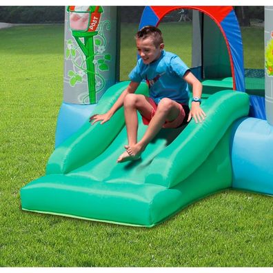Kinder-Hüpfburg aufblasbar für 3 Kinder Kinder-Spielburg Hüpftrampolin - (3716)