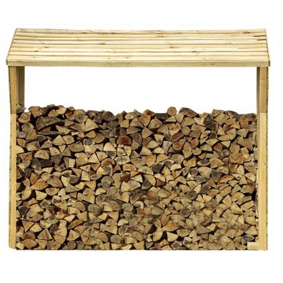 Holzschuppen Kaminholzregal Holzstapel