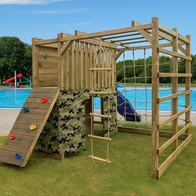 Spielplatz Kletterturm Spielturm Kletterwand für Kinder