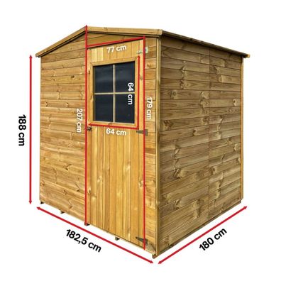 Geräteschuppen Werkzeughaus für Werkzeug Fahrräder Gartenutensilien
