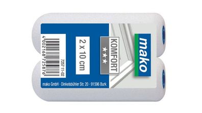 mako Lackroller mako-poren superfein, Komfort 10cm - 2 Stück