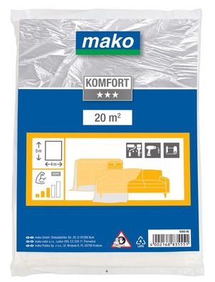 mako Malerplane mittelstark, Komfort 4 m x 12,5 m