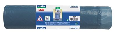 mako Müllsäcke mit Zugband, Komfort 110 l - 10 Stück