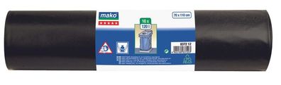 mako Müllsäcke Premium 120 l LDPE, extra stark, 10 Stück