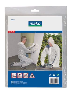 mako Einweg-Schutzanzug, Komfort XL