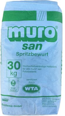 muro san Spritzbewurf WTA hochsulfatbeständig grau 30 kg