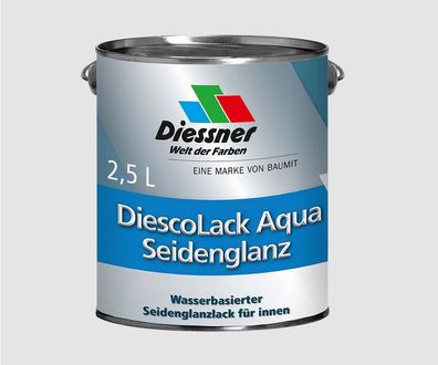 Diessner DiescoLack Aqua Seidenglanzlack weiß