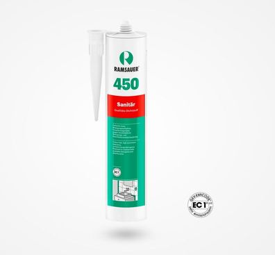 Ramsauer 450 Sanitär 1K Silikon Dichtstoff acetatvernetzend Silikonbasis 310ml
