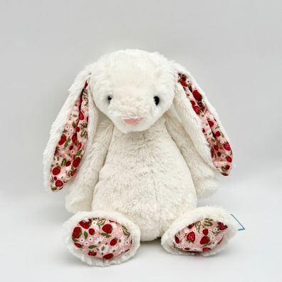 Jellycat Blossom Cream Bunny Berry Hase Plüschtier Kuscheltier Stofftier 31cm