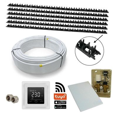 5 m² HWT CLAMP Wandheizung Set E-Regelbox Mobile