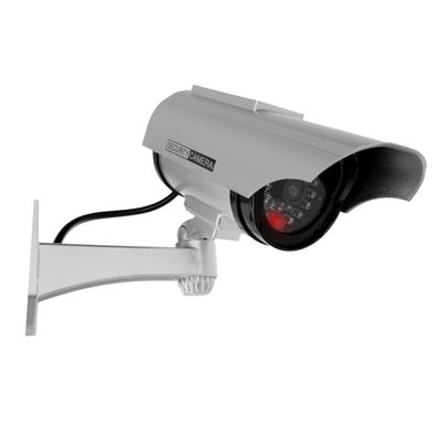 Kamera Dummy LED Überwachungskamera Attrappe Alarmanlage Fake CCTV Solar Panel