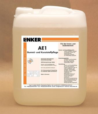 10,1 l Kunststoffpflege Gummi- und Kunststoffpflege AE1
