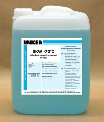 10,1 L Allzweckreiniger CarCare SKW-70 Scheibenreinigung Winter