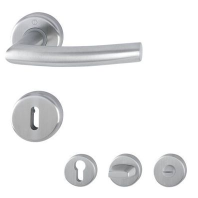 Hoppe Alta Türdrücker Rosettengarnitur Edelstahl matt BB PZ WC Klinke Türgriff