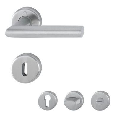 Hoppe Utrecht Türdrücker Rosettengarnitur Edelstahl matt BB WC PZ Klinke Türgriff
