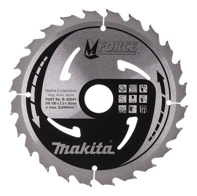 Makita Mehrzweck-Sägeblatt M-FORCE 190mm 24Z