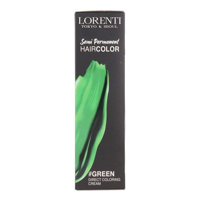 Semi-permanente Farbstoffe Lorenti Haarfarbe Grün 200 ml