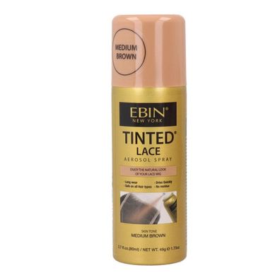 Tinte für Peluca Ebin New York Tinted Lace Medium Brown 80 ml