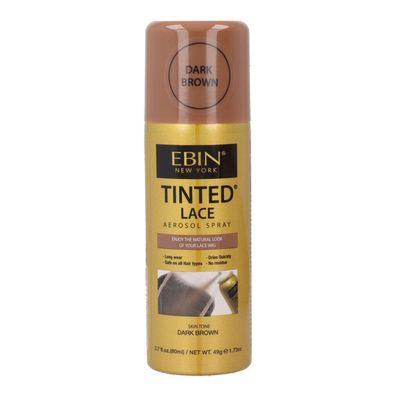 Tinte für Peluca Ebin New York Tinted Lace Dunkelbraun 80 ml