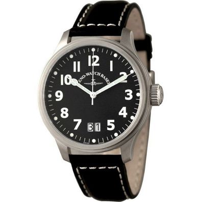 Zeno-Watch - Armbanduhr - Herren - Oversized Pilot Big Date Q - 4268-7003BQ-a1
