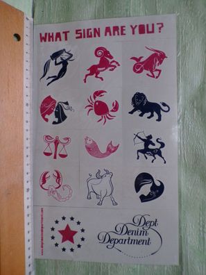 Sternzeichen Tattoos Denim Department OVP