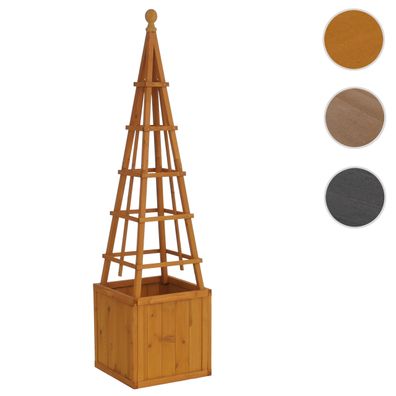 Rankgitter HWC-Q18, Pflanz-/Blumenkasten Rankhilfe Holz FSC® zertifiziert 168x40x40cm