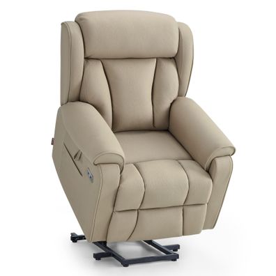 M MCombo 4-Motoren-Aufstehsessel Massage & Heizung 165°Zero-Gravity Sessel 7558