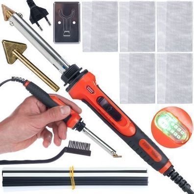 Rosfix Kunststoff-Schweißgerät RRO100W – 100W Set mit Düsen & Netzen