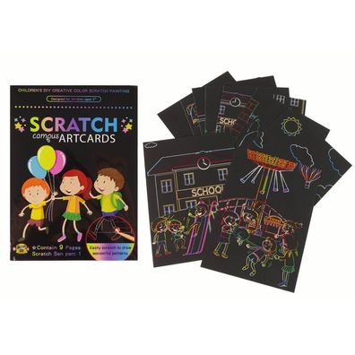 Leantoys Rubbel-Malbuch für die Kinderschule