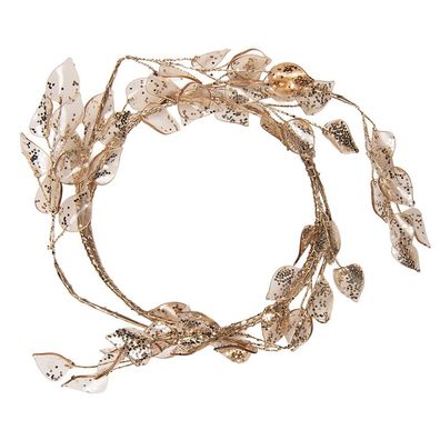 Clayre & Eef Kranz Ø 15x2 cm Goldfarbig Metall (Gr. 25 cm)