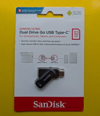 NEU: 32GB Ultra Dual Drive Go Type-C USB Stick Flash Drive 32 GB SDDDC3-032G-G46