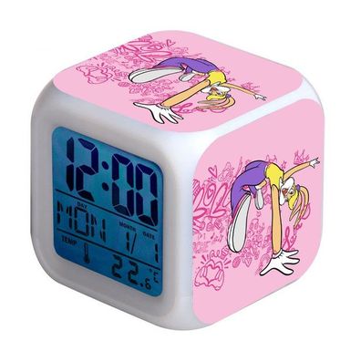 LED Wecker (digital - leuchtend) Lola 009 Looney Tunes Pink Uhr Alarm