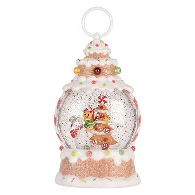 Clayre & Eef Weihnachtsdekoration mit LED-Beleuchtung und Musik 13x8x22 cm / 3xAAA