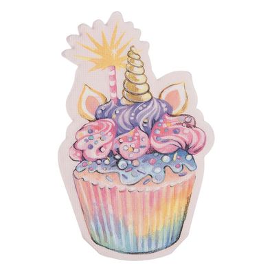 Clayre & Eef Servietten Papier 20er Set Cupcake Rosa Papier (Gr. (20))