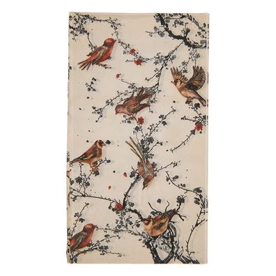 Clayre & Eef Servietten Papier 20er Set 33x33 cm Beige Papier (Gr. 33x40 cm (20))