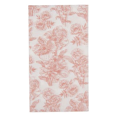 Clayre & Eef Servietten Papier 20er Set 33x33 cm Weiß Papier (Gr. 33x40 cm (20))