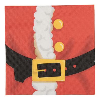 Clayre & Eef Servietten Papier 20er Set 33x33 cm Rot Papier (Gr. 33x33 cm (20))
