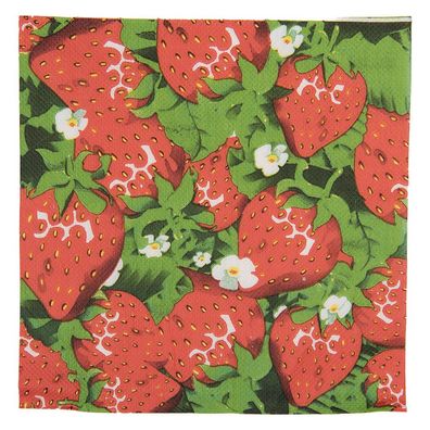 Clayre & Eef Servietten Papier 20er Set 33x33 cm Rot Papier (Gr. 33x33 cm (20))